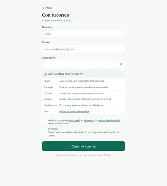 Verificación de correo en el registro
